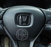 Honda Civic Carbon Fiber Steering Wheel Monogram Premium Interior Styling